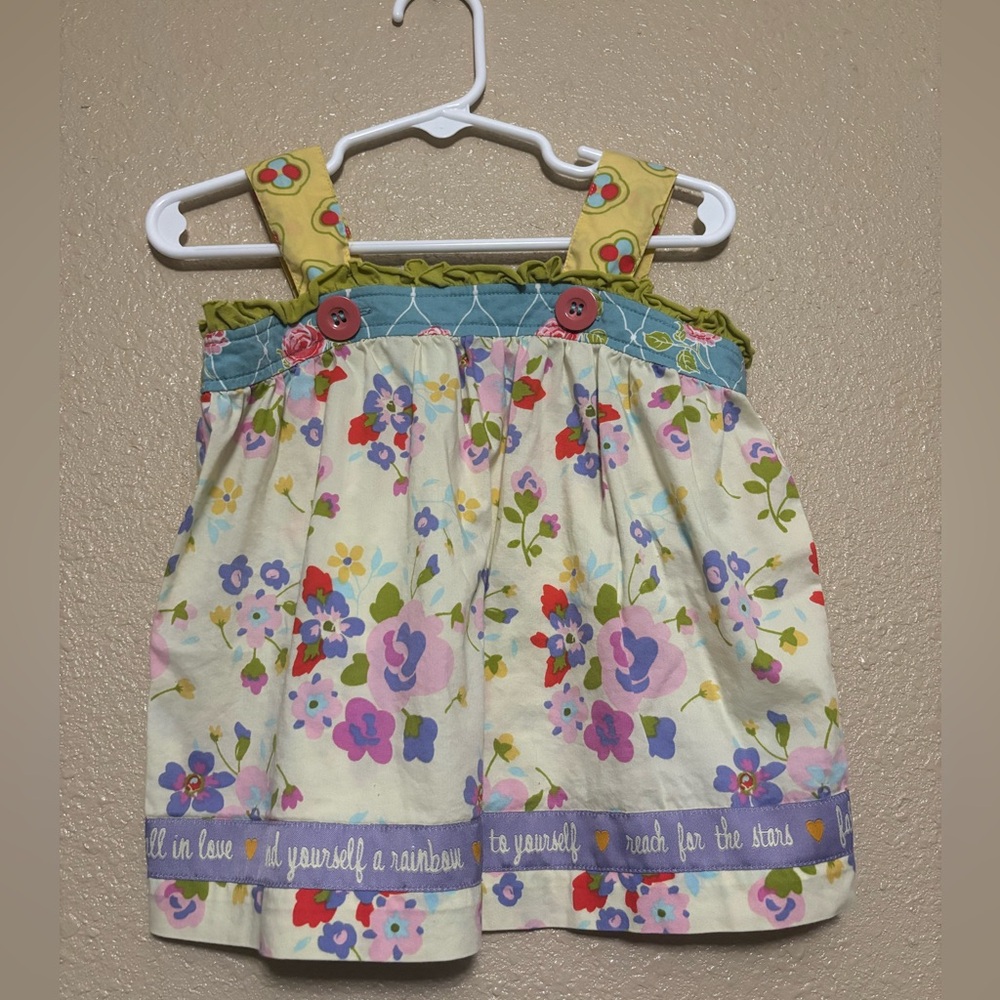 Matilda Jane Floral Baby blouse with Green Accents